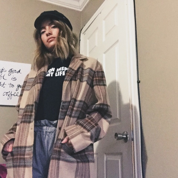 Evan Picone Jackets & Blazers - Evan picone plaid chic oversized wool blazer